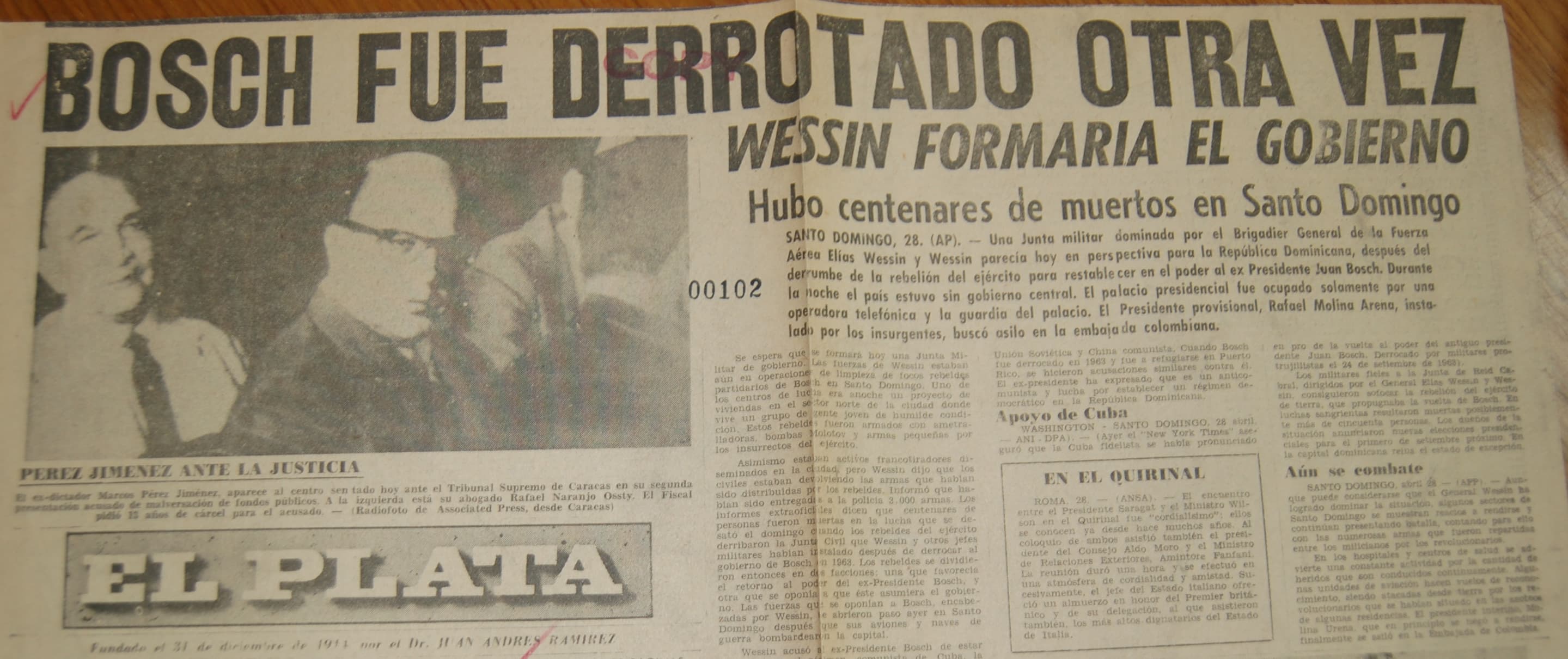 El estallido de abril de 1965 y el papel de Bosch, de Peña Gómez y Fernández Domínguez
