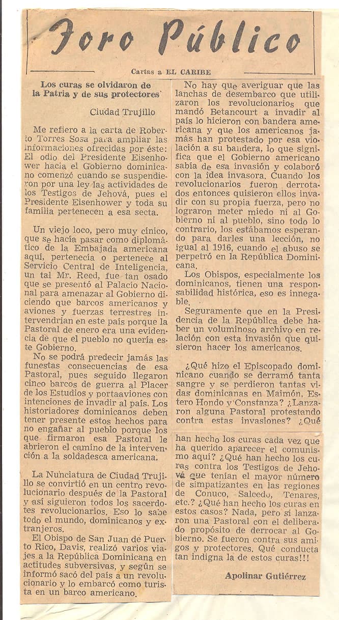 El Foro Público. El chisme como instrumento del terror
