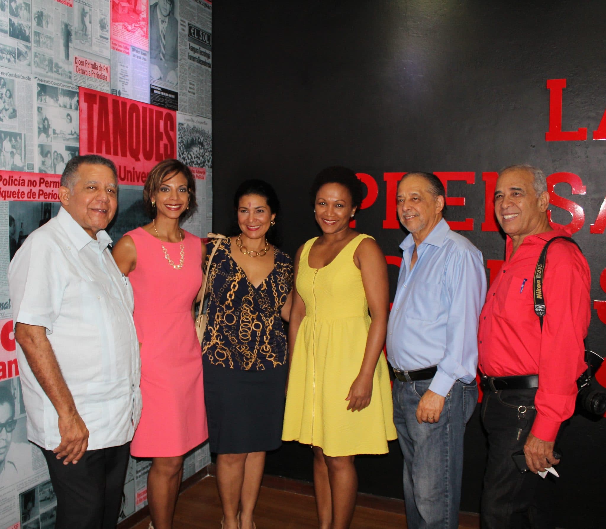 Juan Bolivar Díaz, Amelia Deschamps, Patricia Solano,Edith Febles, Huchi Lora y Valentín Pérez Terrero