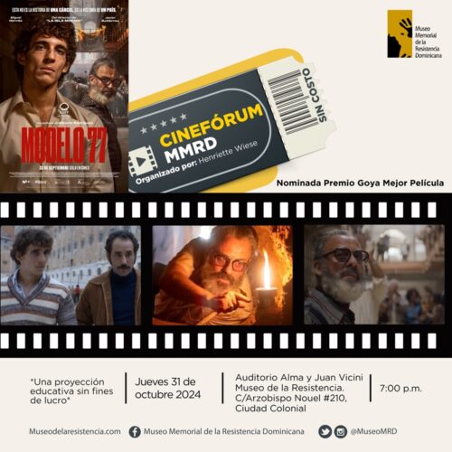 Jueves 31 de octubre Cinefórum MMRD – Modelo 77